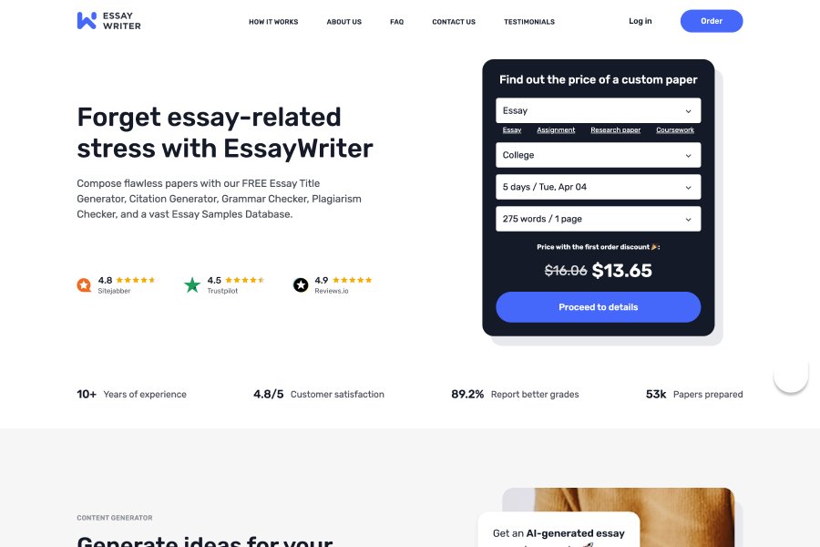 essay writers online reviews