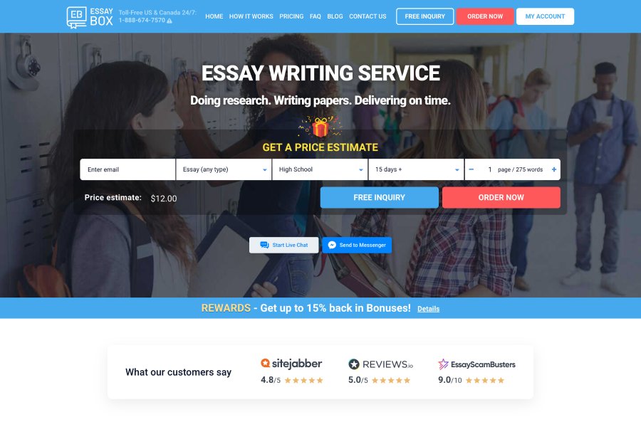 essay box login