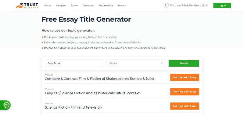 photo essay title generator